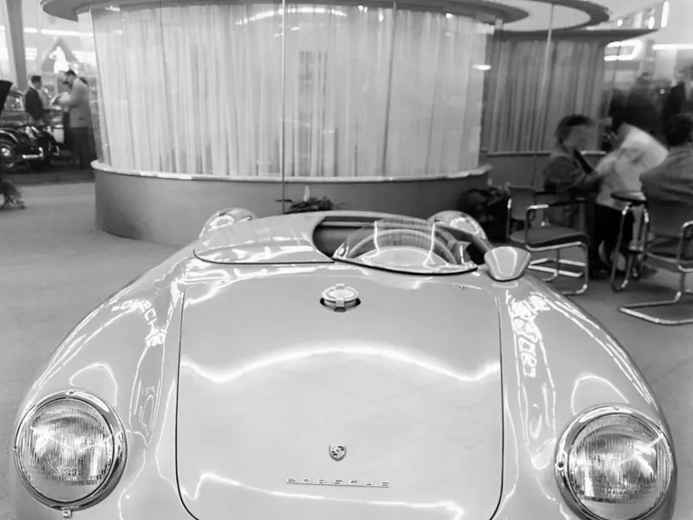 Chassis 550-0068 on the 1955 Frankfurt Motor Show.