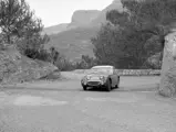 The Austin Healey at the Rallye Monte Carlo in 1959 where it finished fifth in class.