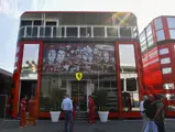 AUTODROMO NAZIONALE MONZA, ITALY - SEPTEMBER 05: Ferrari motorhome in the paddock with 90 Years branding during the Italian GP at Autodromo Nazionale Monza on September 05, 2019 in Autodromo Nazionale Monza, Italy. (Photo by Mark Sutton / Sutton Images)