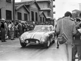Ottavio Randaccio at the starting line of the Pontedecimo-Giovi Hillclimb in 1957, where he finished 3rd in class.