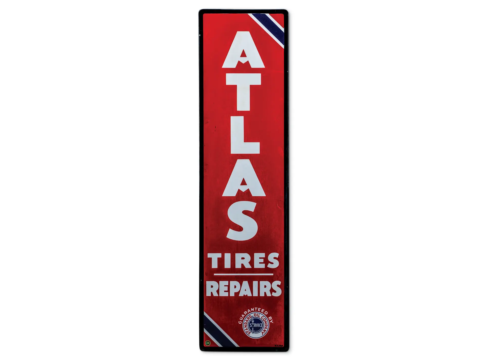 Atlas Tires Repairs with Standard Logo Vertical Sign Auburn Spring