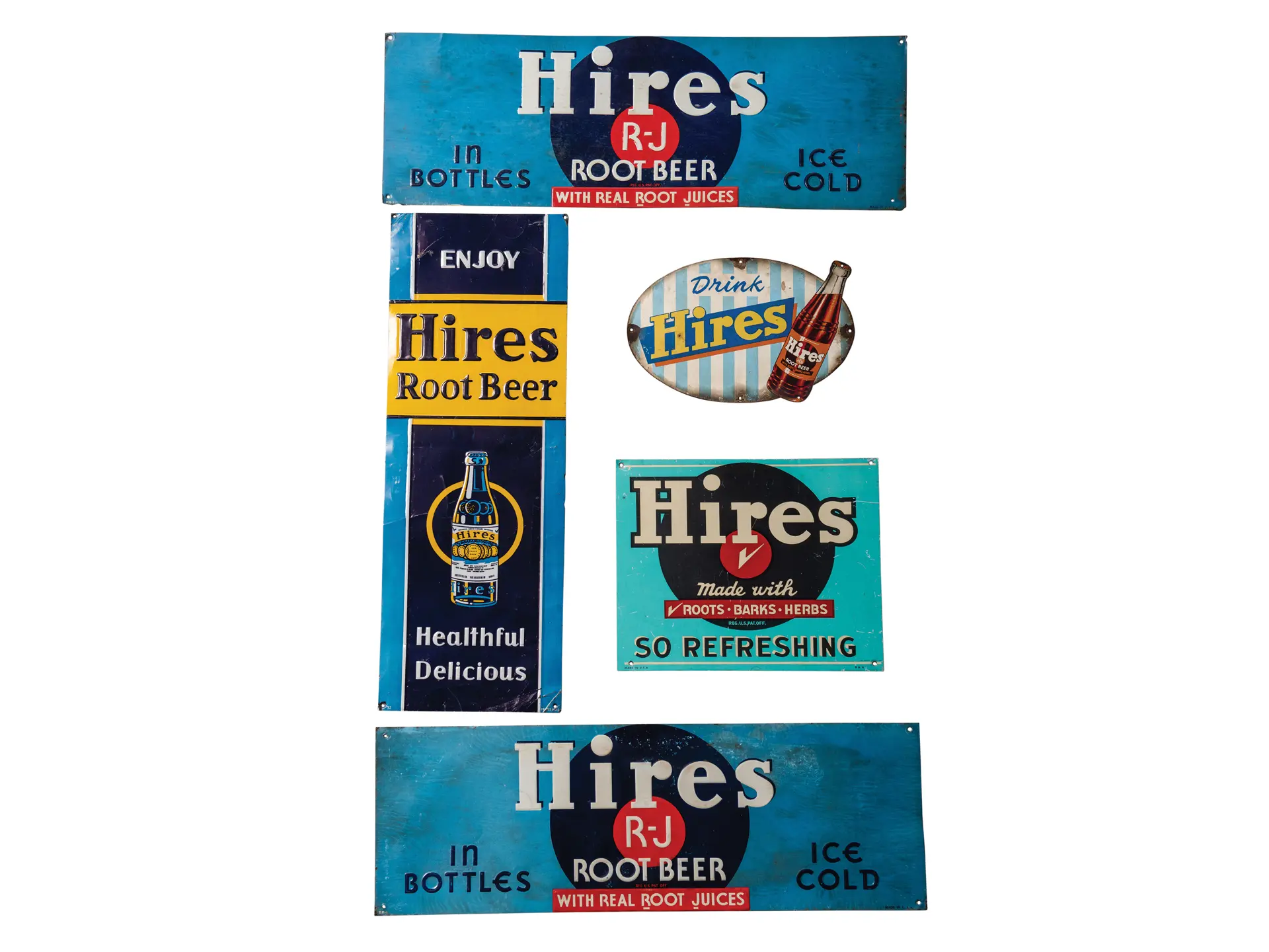 Hires Root Beer Embossed Tin Signs | The Dingman Collection | RM Sotheby's
