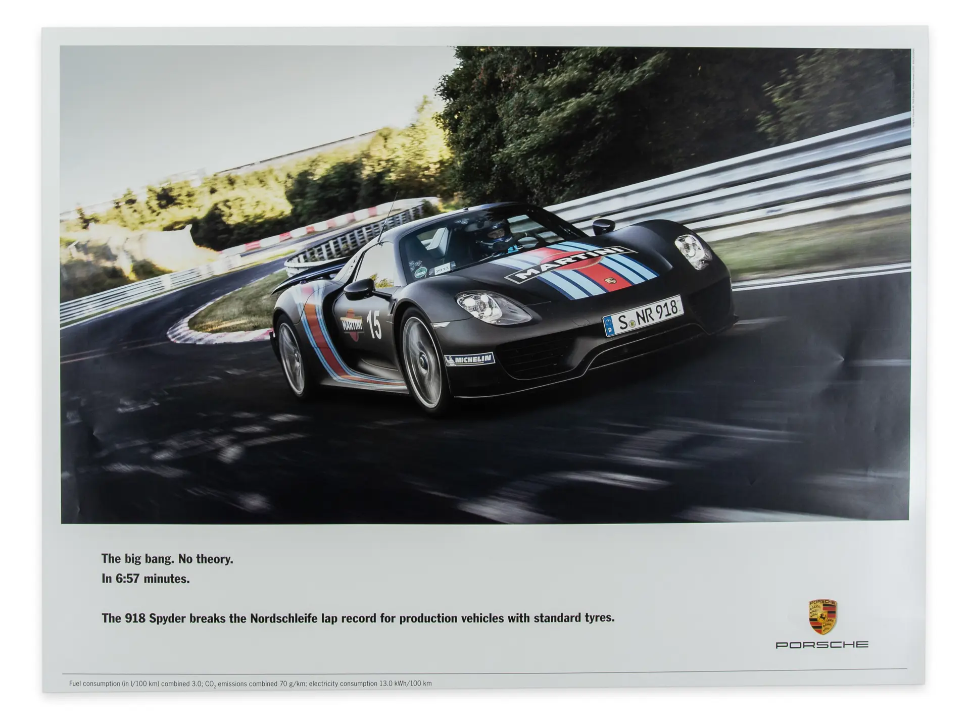 Porsche 918 Spyder Record Breaking Nordschleife Lap Poster | The White ...