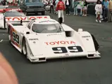 The #99 AAR-Toyota Eagle HF89 driven by Juan Fangio II, California Camel GP, Sears Point Raceway, July 15, 1990.