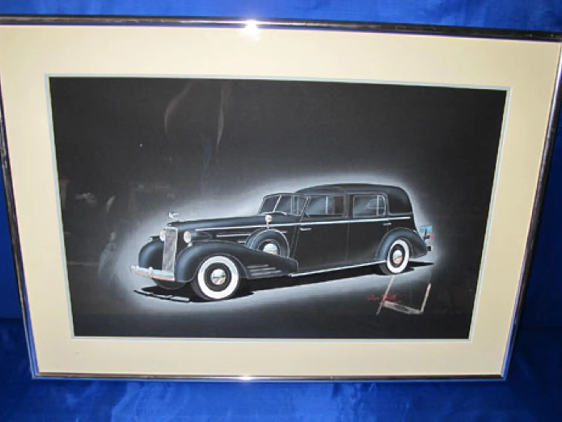 Watercolor of Auburn Limo by: Dom Pacitti | Auburn Fall 2012 | RM Sotheby's