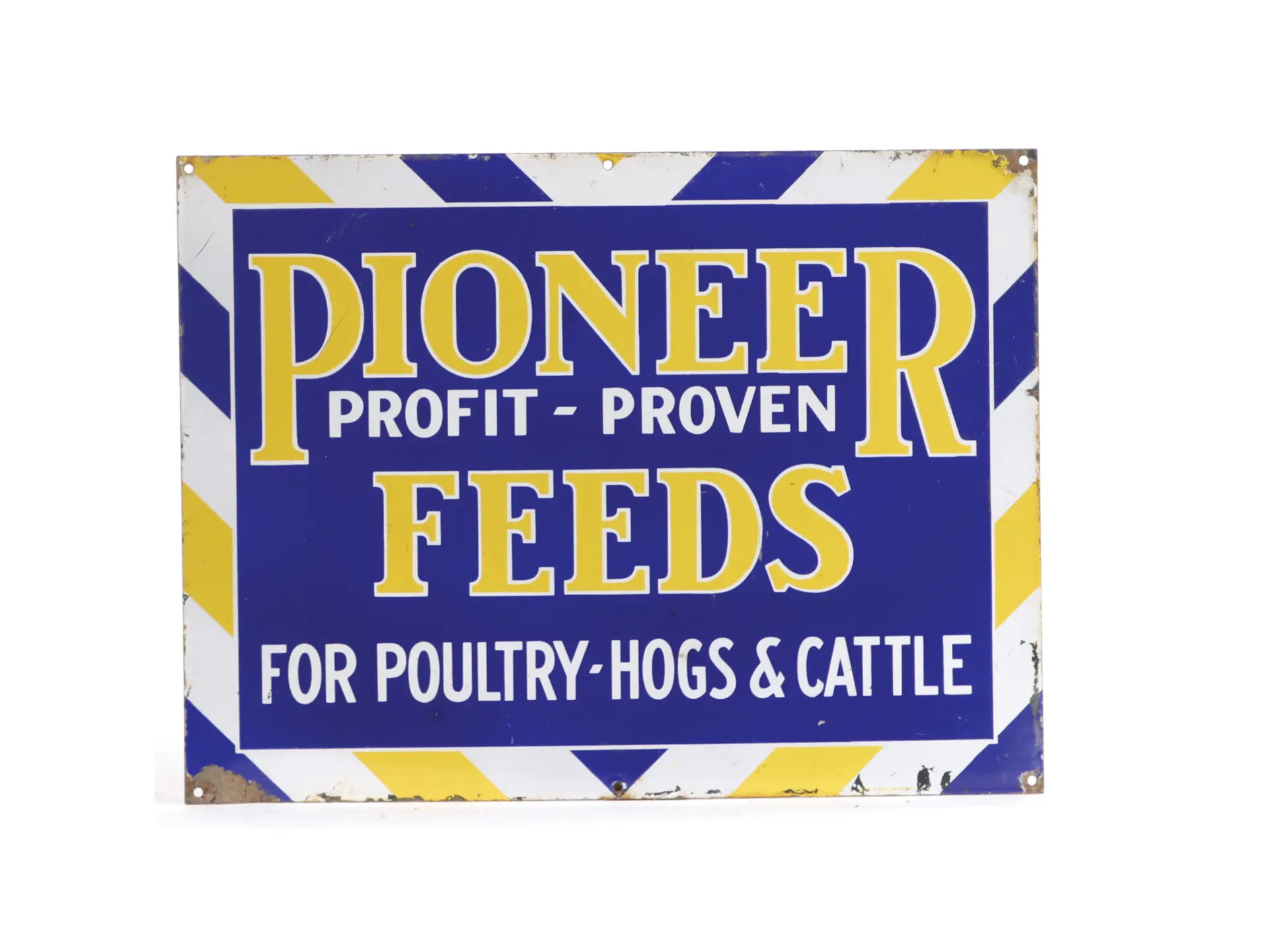 PIONEER FEEDS SIGN | Private Collection of Tom & Marlene Stackhouse ...