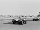 OKV2 leads a 750 Monza at the Goodwood Nine Hours in 1955.