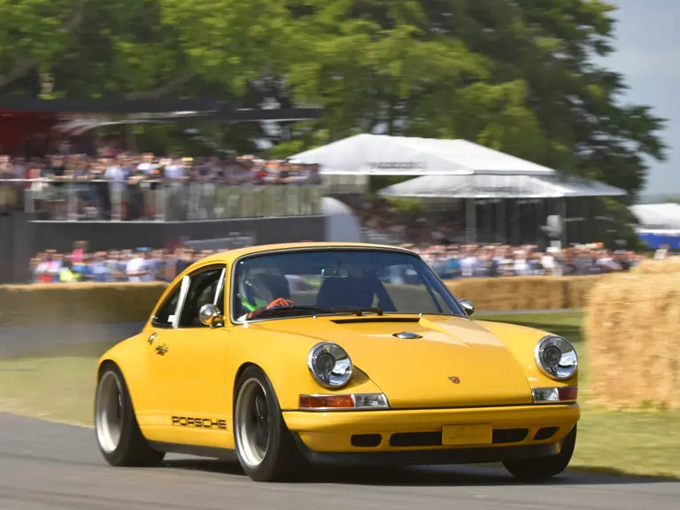 The Porsche Reimagined by Singer 'U.K. 1' at the 2015 Goodwood Festival of Speed.