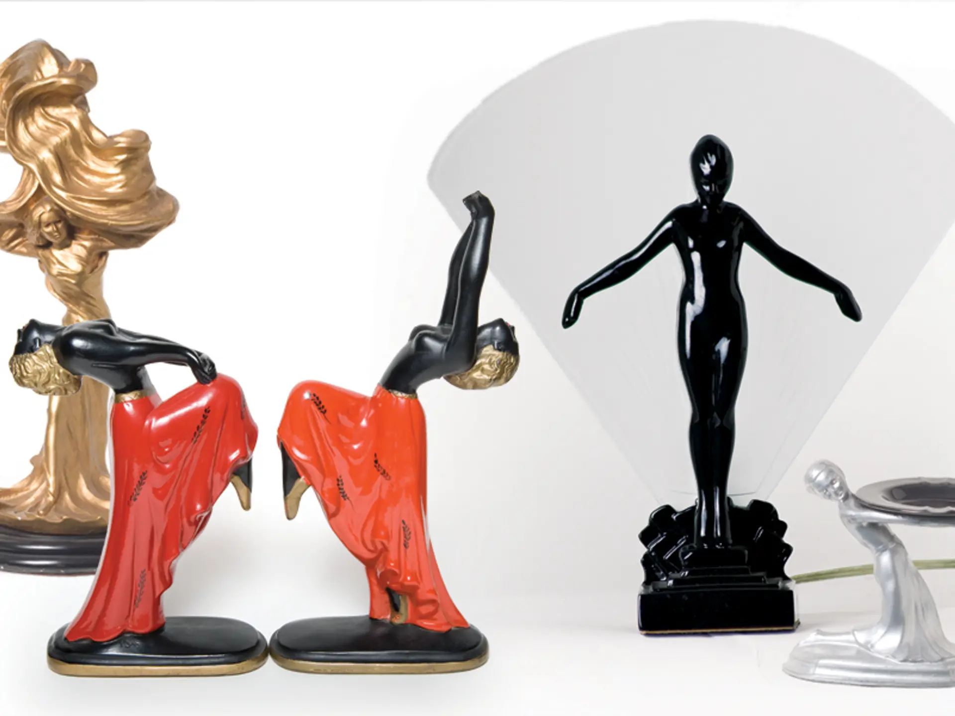 Art Deco Figurines and Lamp | The Astor Collection | RM Sotheby's