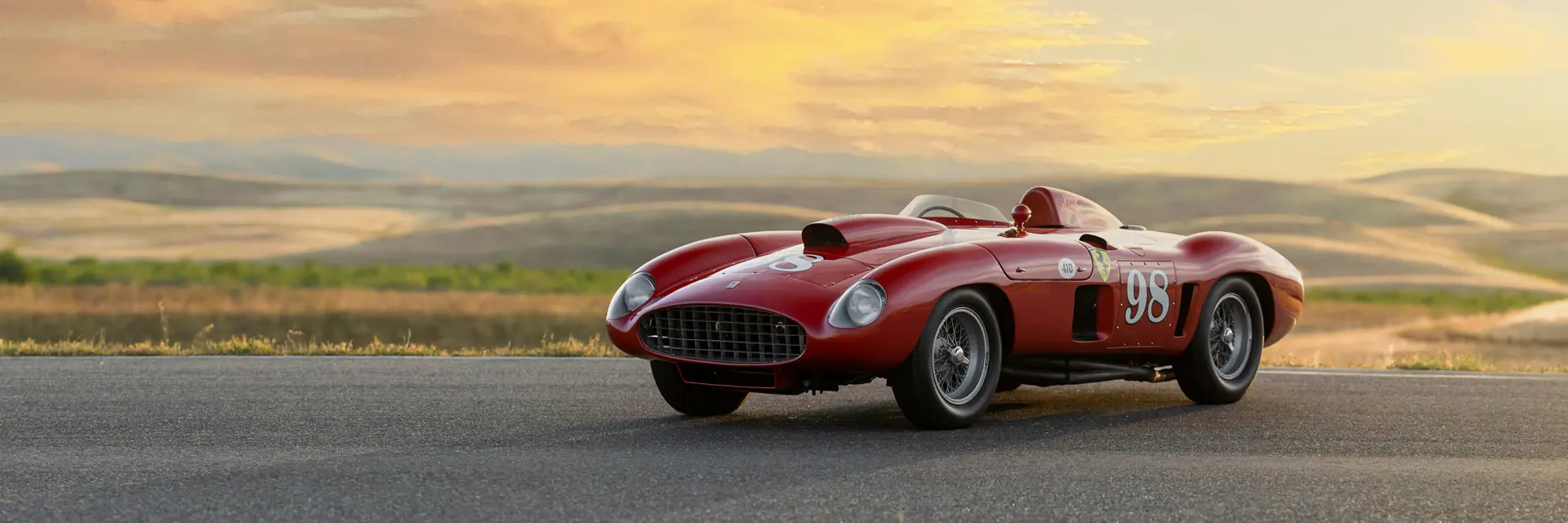 1955 Ferrari 410 Sport Spider by Scaglietti offered at RM Sotheby's Monterey auction featuring classic cars for sale in California