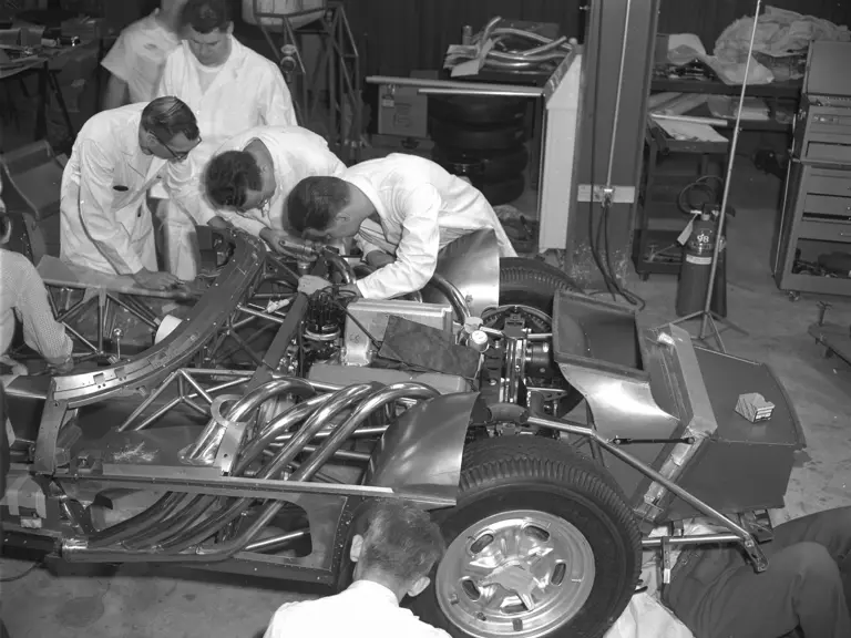 The XP-64 team assembled the Corvette SS in a skunkworks-type environment, in a cordoned off section of the Chevrolet Engineering Center.