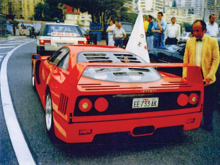 Stefano Casiraghi with chassis 80161 in Monaco.