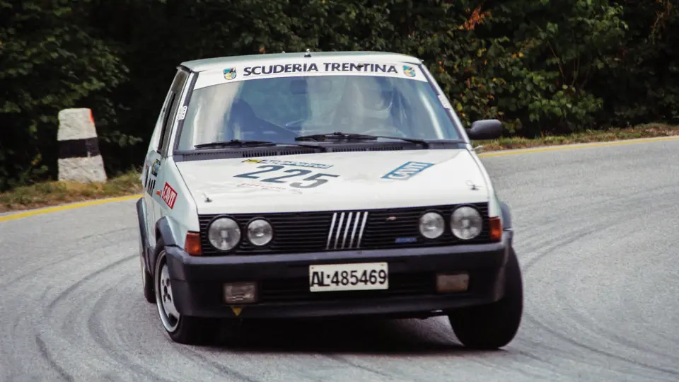 At the 1990 Trento Bondone rally.