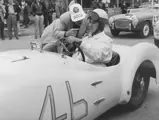 E.J. Tobin is pictured with the BMW ahead of an SCCA race, thought to be Elkhart Lake.