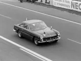 Piloted by the proprietor of Franco Britannic Auto, Donald Sleator, the 250 GTE 2+2 is seen here as safety car at the 1963 24 Hours of Le Mans.