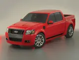 Ford Sport Trac Adrenalin teaser: Ford plans to produce the world's first high-performance sport-utility truck, the Sport Trac Adrenalin in 2007.