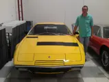 Doug Magnon pictured with his Maserati Khamsin in the Riverside International Automobile Museum in April of 2013.