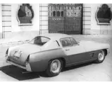 Ghia shows of their 375 MM that was to be displayed at the 1955 Turin Motor Show.