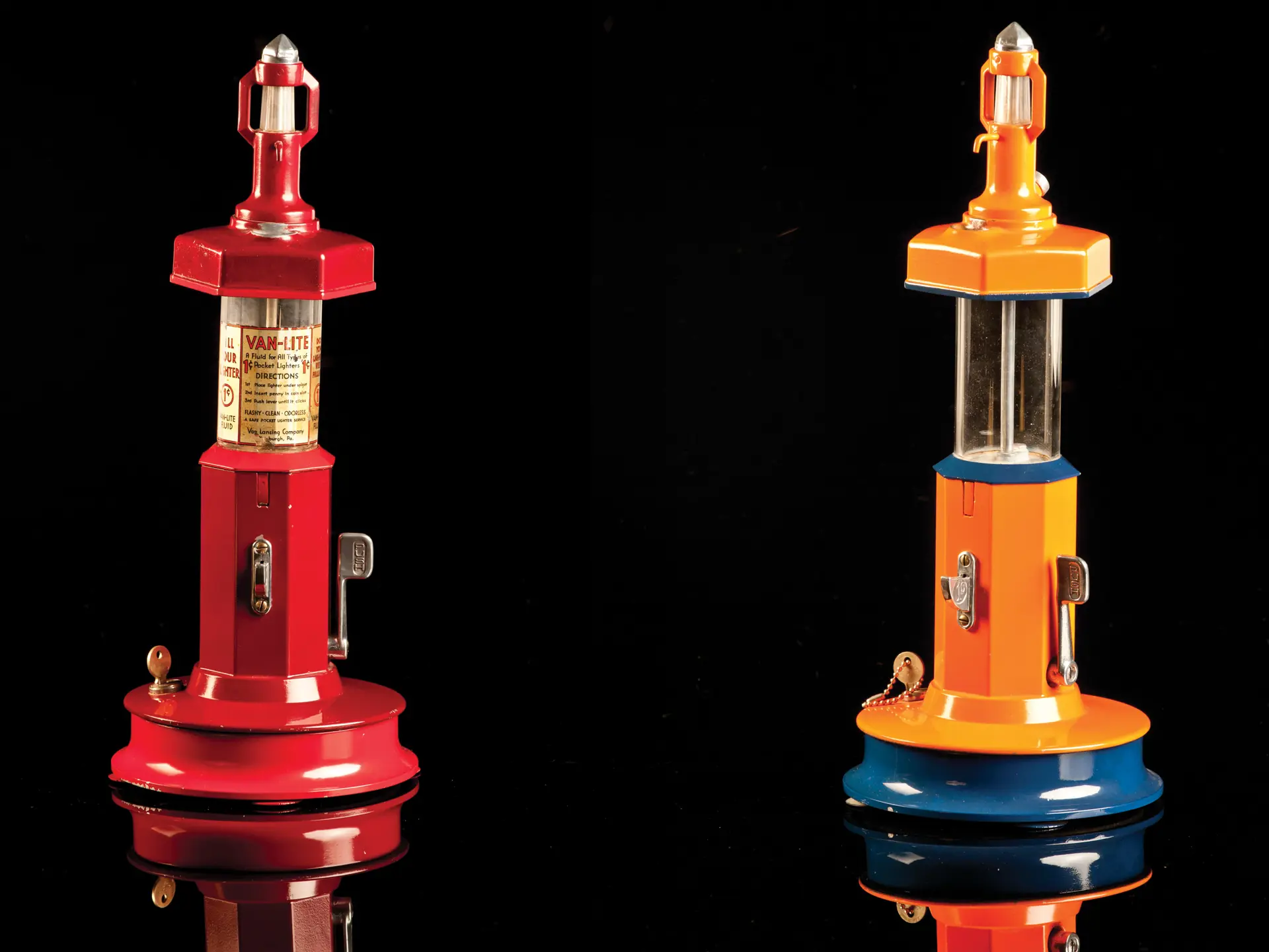 Pair of VanLite Lighter Fluid Dispensers The Milhous Collection RM