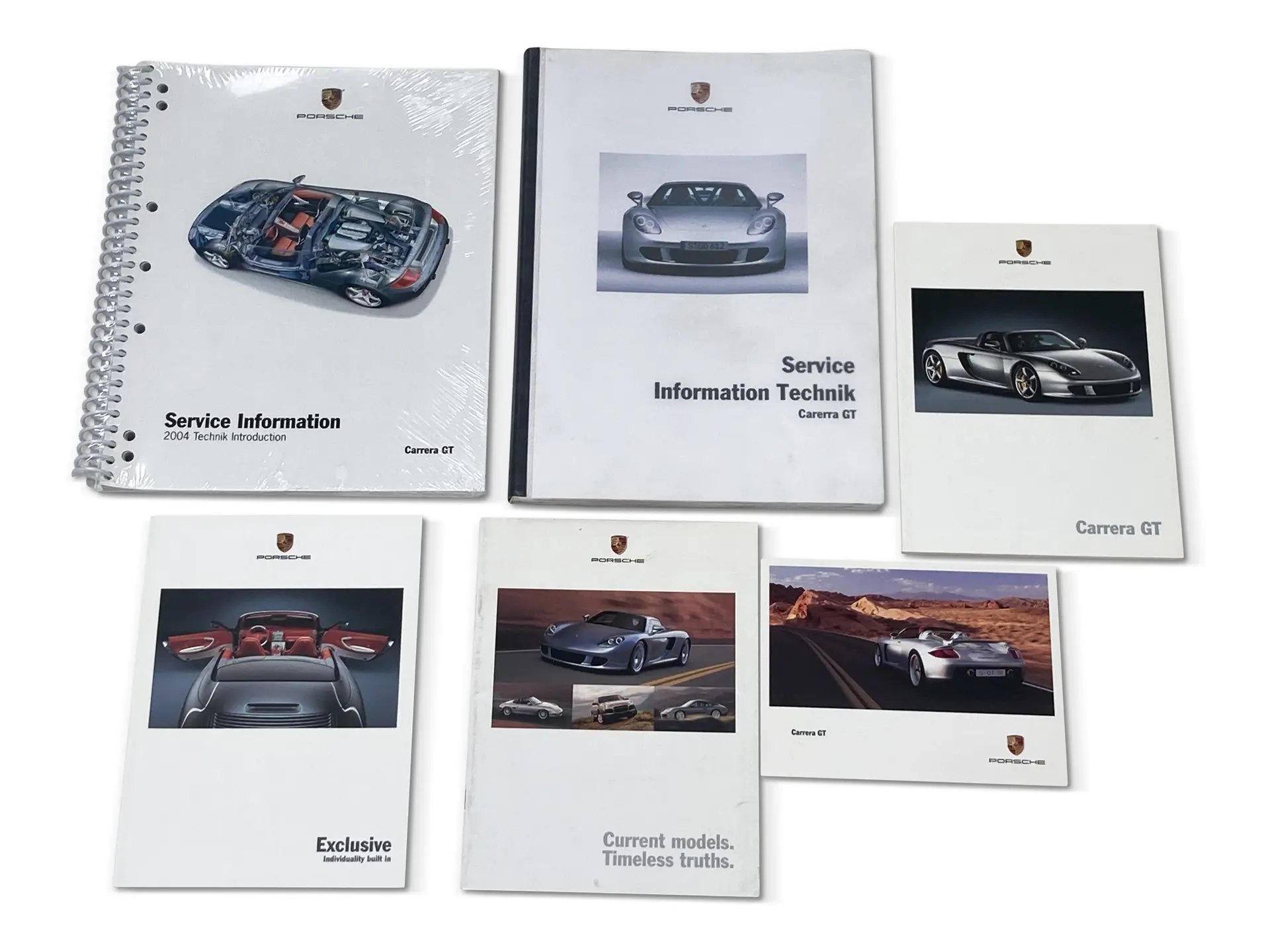 2004 Porsche Carrera GT English/German Literature including Technical