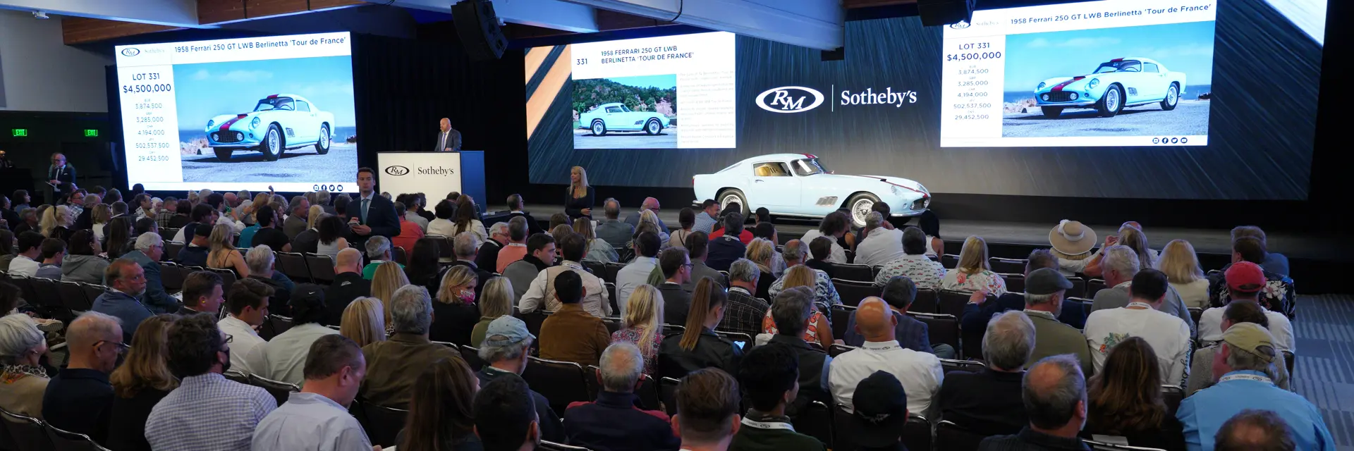 1958 Ferrari 250 GT LWB Berlinetta 'Tour de France' by Scaglietti on the auction block at Monterey Live Auction 2021
