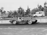 0598 CM’s first and only race as a Scuderia Ferrari team car at the 1956 1000 KM Buenos Aires, driven by Fangio and Castellotti.