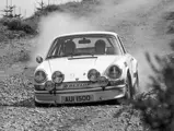 Cathal Curly at the wheel of AUI 1500 driving towards 1st place at the 1974 Circuit of Ireland Rally.
