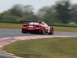 The 458 GT3 on track at Snetterton.