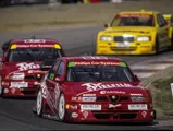 Christian Danner leads Schübel Engineering team-mate Giorgio Francia in the April 1994 season-opening DTM round at Zolder.