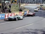 DBR1/1 leads a trio of Ferrari Testarossas, including the 250 TR/58 race winner, at the 1958 24 Hours of Le Mans.