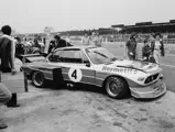 The CSL in the pits at the 1976 Silverstone 6 Hours, where it finished first overall.