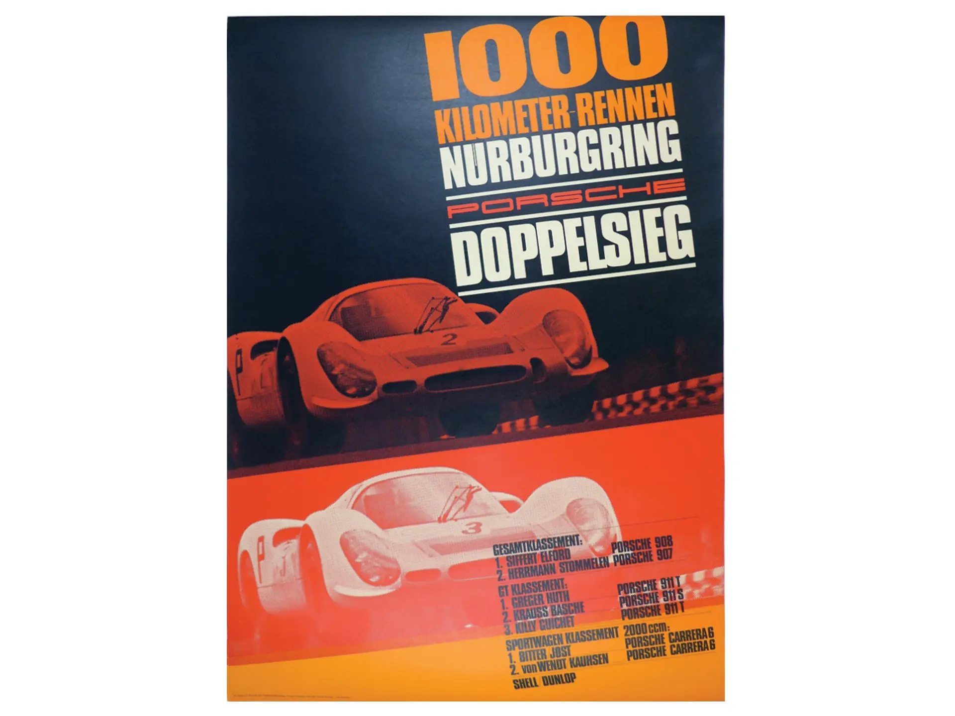 PORSCHE 908 N°2 1000 Km NURBURGRING 1968 STIFFERT/ELFORD MINICHAMPS 1:43