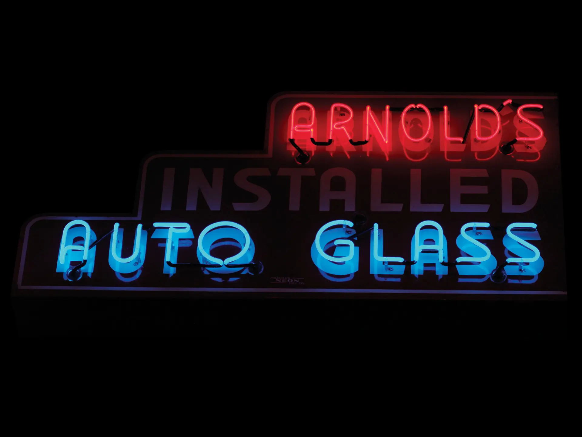 Arnold's Auto Glass Neon The Dingman Ford Collection RM Sotheby's