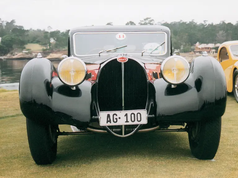 Chassis 57384 on display at a Pebble Beach concours event.