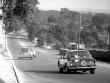 Chassis 4155 travels along the Mulsanne Straight during the 1963 24 hours of Le Mans.