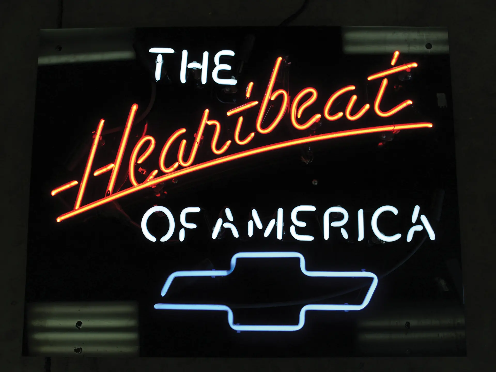 Chevy The Heartbeat of America Neon Sign | Auburn Fall 2018 | RM Sotheby's