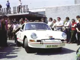 Cathal Curley at the helm of AUI 1500 for a repeat win at the 1974 Donegal International Rally.