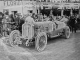 André Dubonnet behind the wheel of the “Tulipwood” Torpedo at the 1924 Targa Florio.
