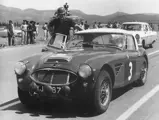 Peter Riley about to enter the Tatoi speed test during the 1961 Acropolis Rally in which he and Tony Ambrose were third overall, and winners of the GT class.