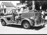 Bruce and Evelyn Mori-kubo show off the Alden Fire Department Engine No. 1 in the Alden centennial parade in 1979.