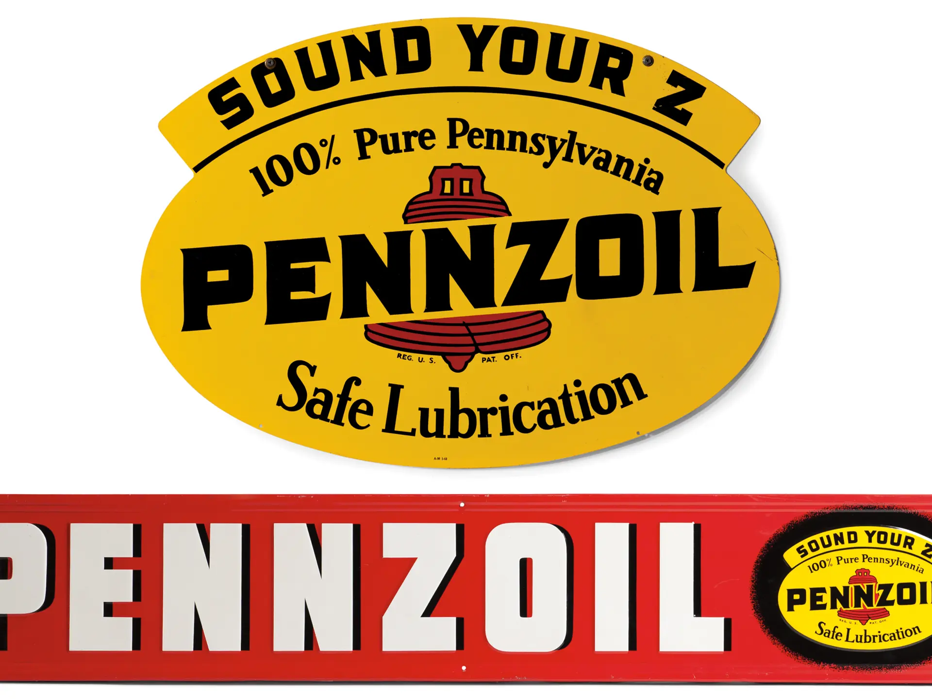 Two Pennzoil Signs | The Dingman Collection 2012 | RM Sotheby's