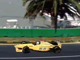 Martin Brundle behind the wheel of the Jordan at the 1996 Australian Grand Prix