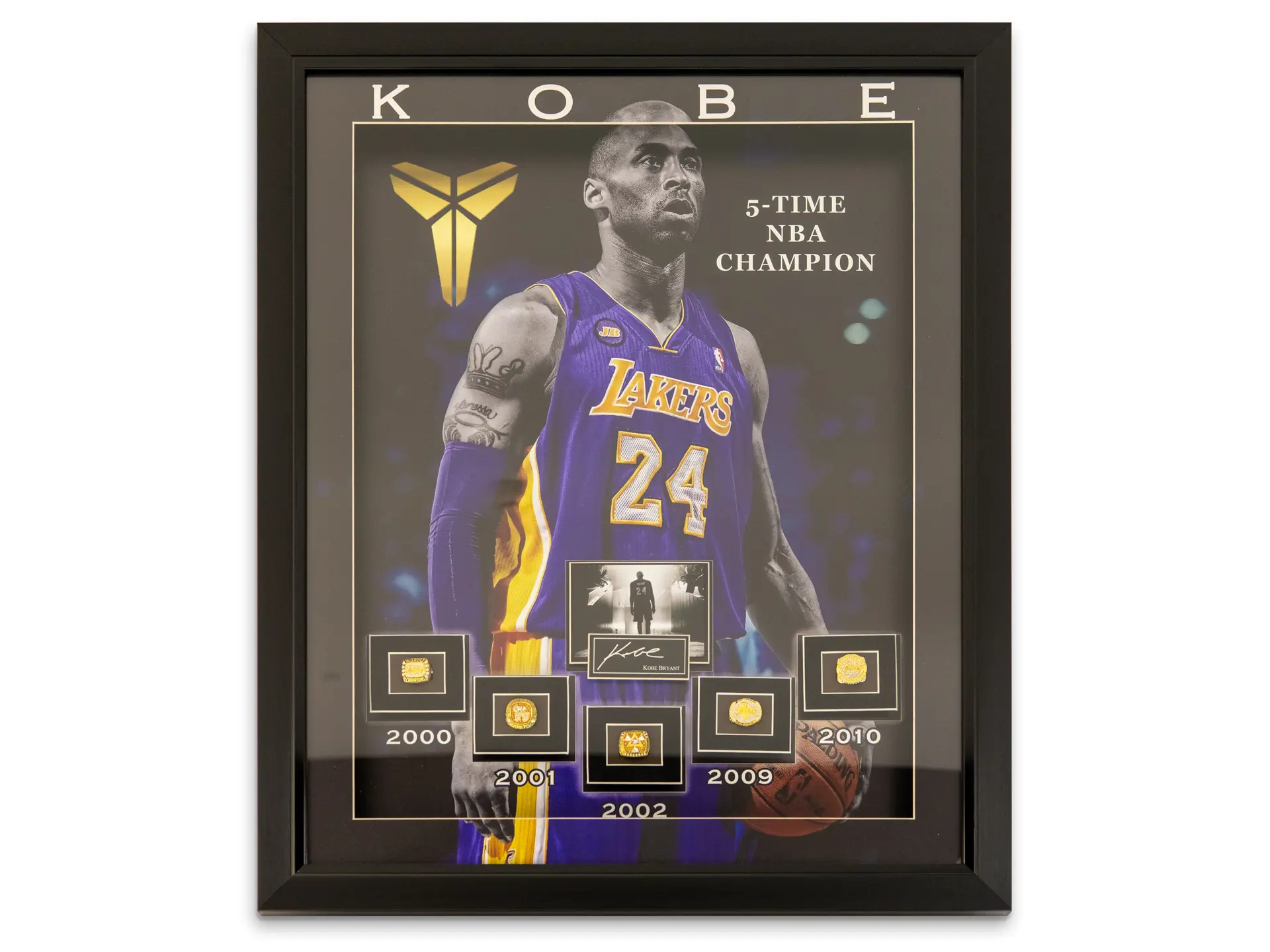 Kobe Bryant 5-Time NBA Champion Commemorative Ring Display | Dare to ...