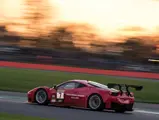 The 458 GT3 at speed at Silverstone.