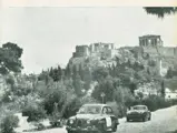 XJB 871 en-route to GT class victory at the 1961 Acropolis Rally.