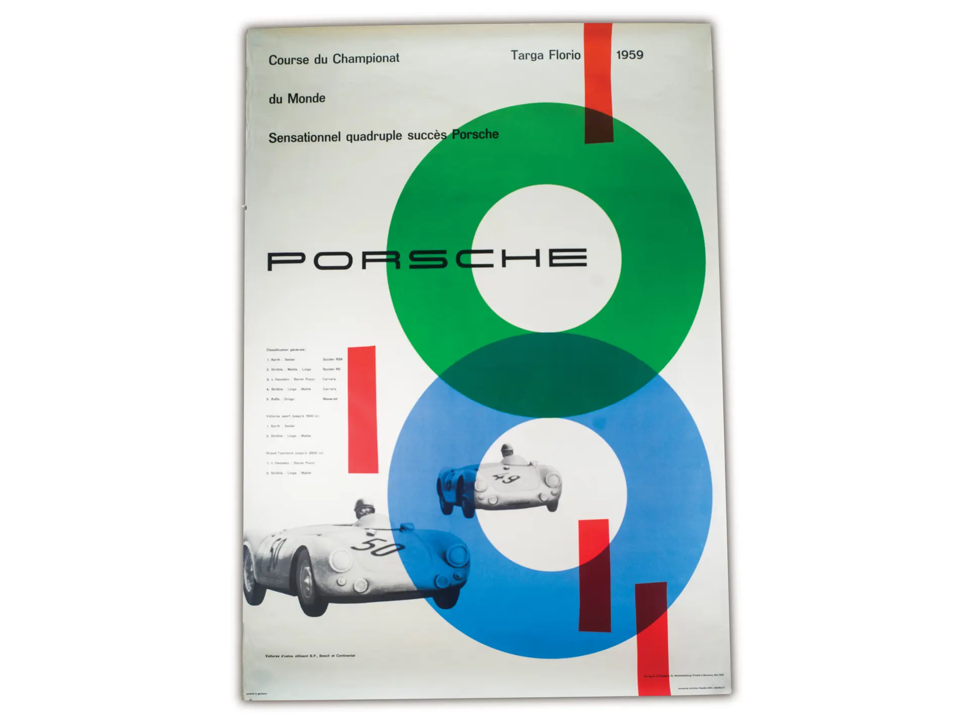 Quotidien Stadio Original 24 Mai 1959 – Targa Florio, Ischia, Catalano – Bologne