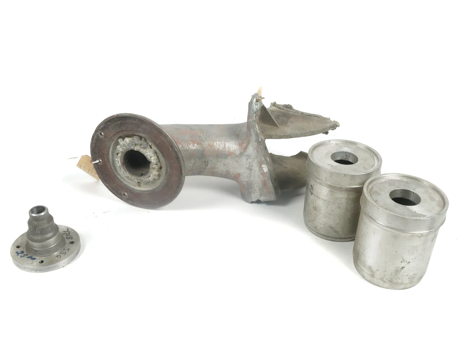 (1) Box & (1) Pc. Duesenberg Sidemount Arm (Damaged) and Parts Auburn