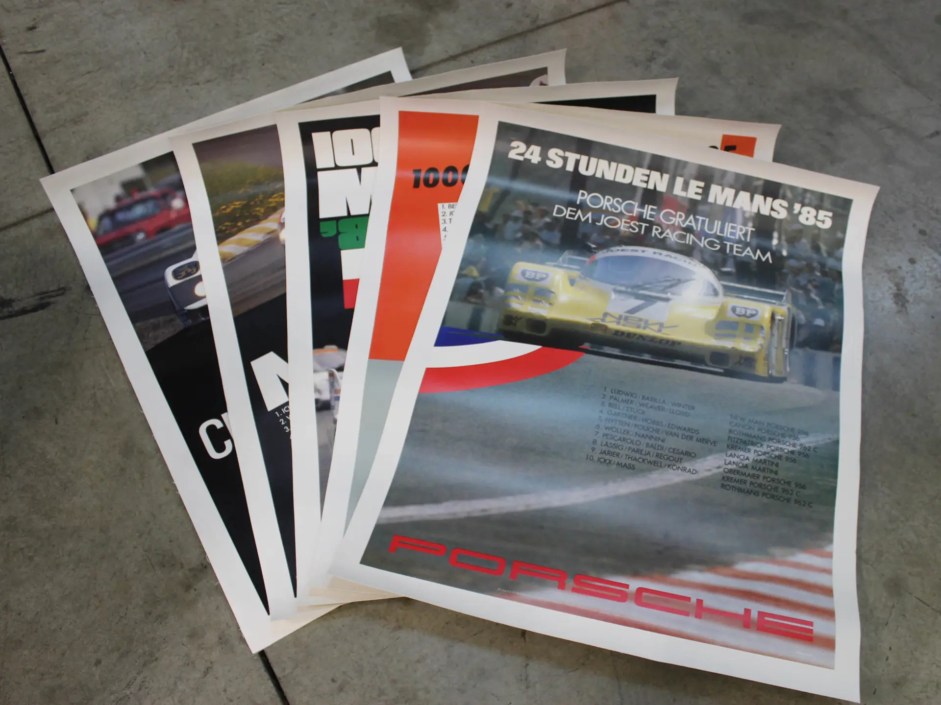 Five Porsche Posters, ca. Mid-1980s | Open Roads, October 2021 | RM ...