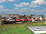 Chassis 1775 GT following the barn collapse as a result of Hurricane Charley, 2004.