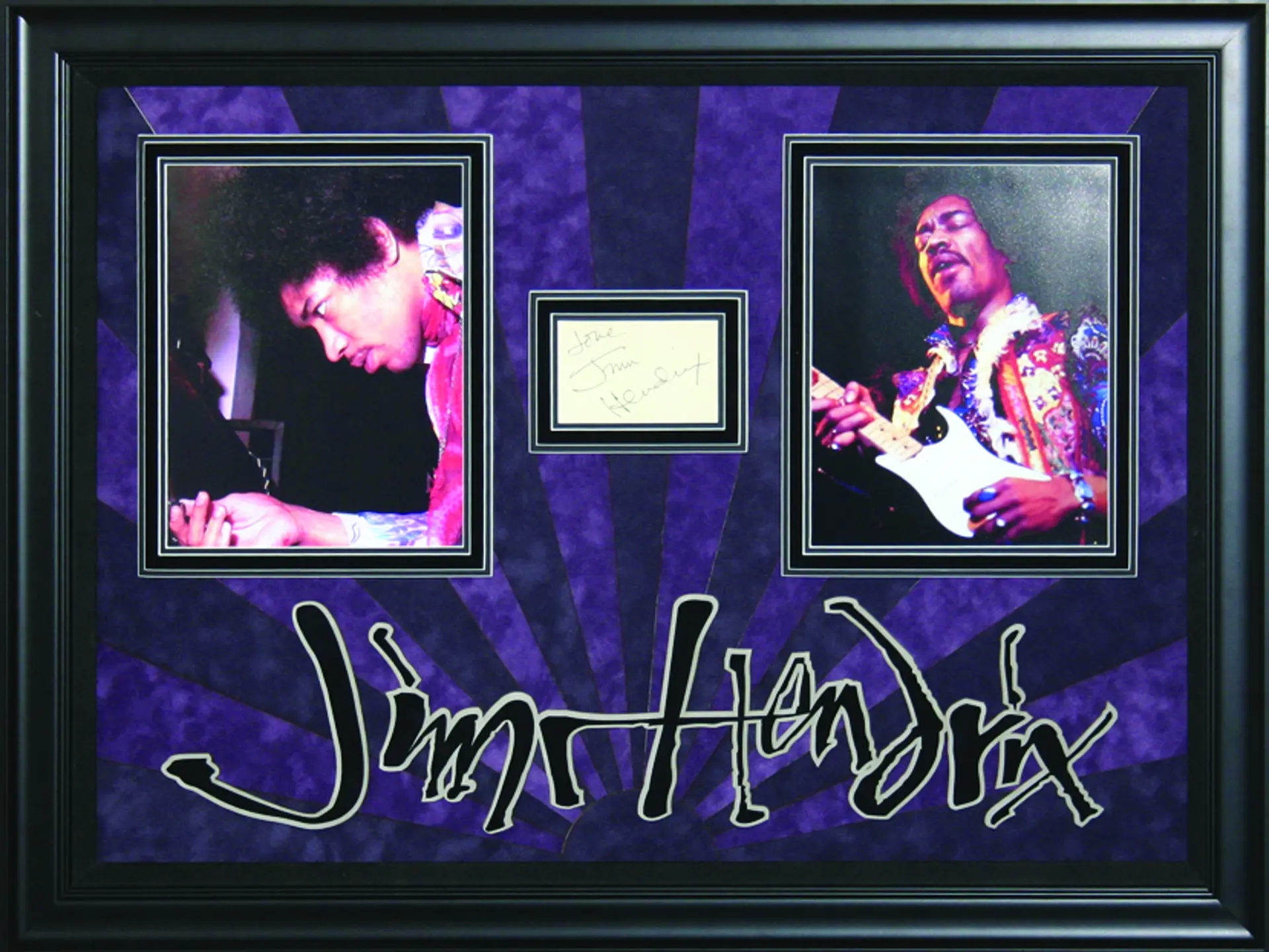 Autographed Jimi Hendrix Page | Auburn Fall 2010 | RM Sotheby's